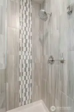 Beautiful tiled shower