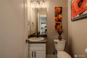 Main floor half bath