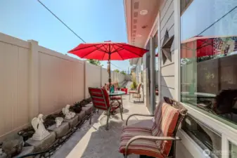 Patio - morning sun and afternoon shade
