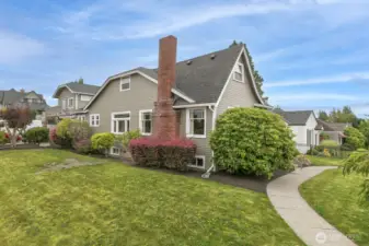 Beautiful craftsman home situated on a large sunny corner lot.