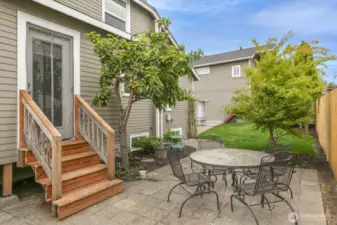 Semi private patio directly off of the master bedroom...perfect for your future hot tube!