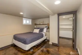 Downstairs bedroom #2, this one has 2 closets!