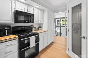 Kitchen with pantry