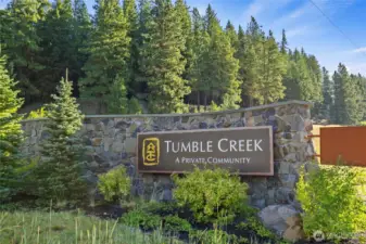 Entrance to Tumble Creek.