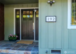 welcoming front entrance