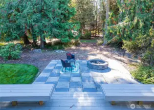 outdoor entertainment area
