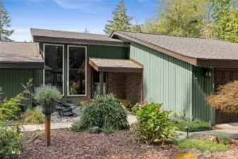 Beautifully landscaped front area