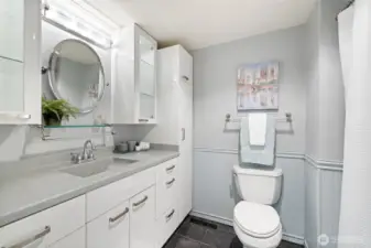 Hallway bathroom main floor