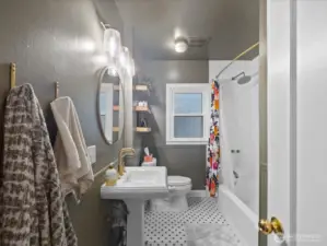 Large beautifully tiled bathroom