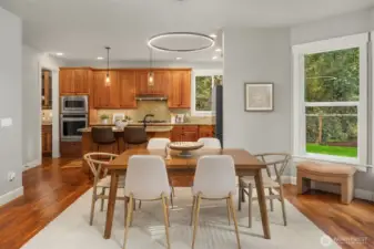 Informal dining area just off the kitchen.
