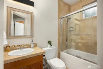 A full bath on the main.