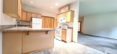 Kitchen and dining area