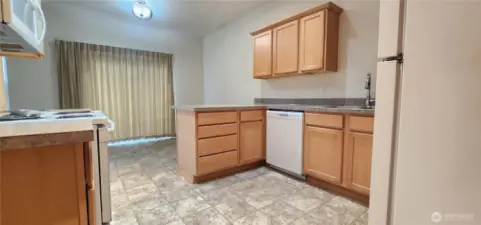 Lots of countertops and plenty of storage space.