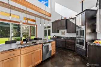 large island with ample storage