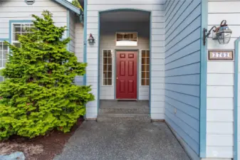 Beautiful entry way welcomes you home.