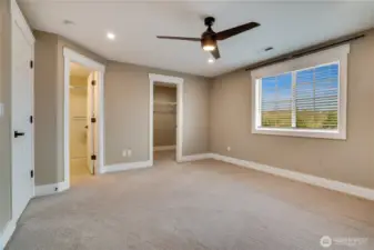 A large walk-in closet and bathroom completes the primary suite. The carpet is in great condition!