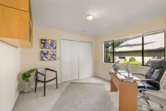 Bedroom 2 on the main floor can be used as a office.