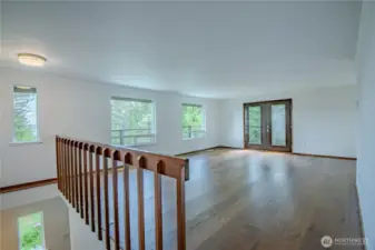 Heading downstairs to the lower level