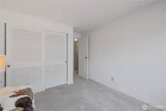 One of the three bedrooms