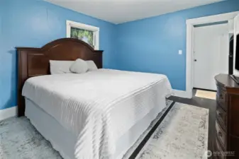 Second main floor bedroom looking from Jack and Jill bath