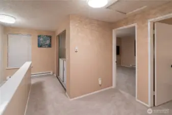 Upper floor with Laundry area  and 2 Bedrooms \and Full Bathroom. new carpets.