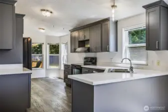 The heart of the home, a beautiful updated kitchen.