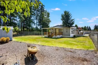 Plenty of space to play or build a garden.