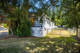 Enjoy extra privacy with the mature landscape.