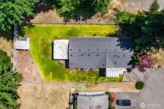 This bird’s-eye view of your future home shows off the great space and picturesque setting!