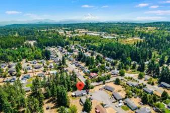 Home is close to restaurants and a convenience store.