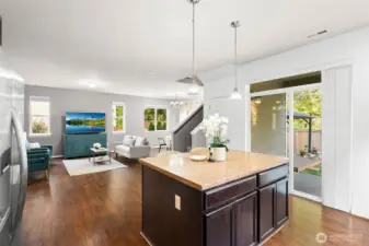 Kitchen and Living Room