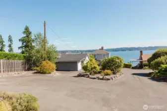 Large parking area