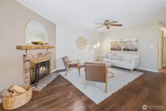 Living Room with Fireplace