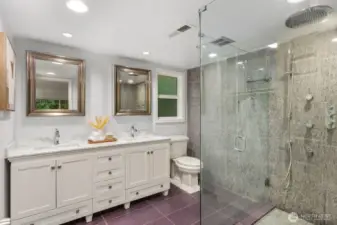 Primary Bathroom with newer vanity