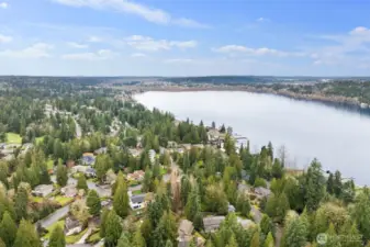 Lake Sammamish just steps away