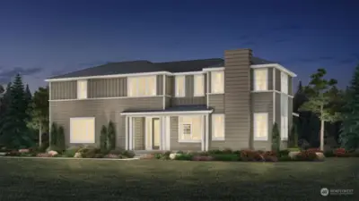 The Elm Transitional by Toll Brothers - Artist rendering.