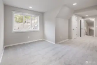 Upstairs bonus room