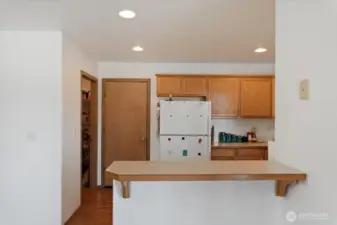 Kitchen with a large pantry!