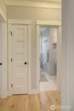 Down the hall are two bedrooms and two baths.