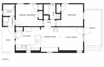 Compact but, oh, so well laid out!  Lots of storage. The dining room has a hidden storage bench, too!