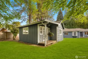 Backyard cottage.