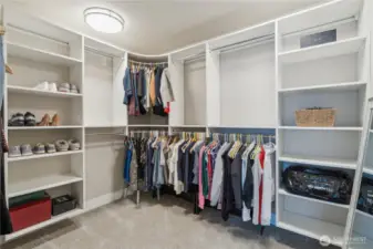 Primary closet