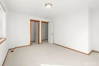 Guest room with walk in closet