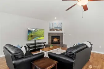 Great Room with Vaulted Ceilings