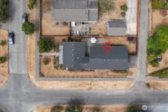 View From Drone of Property