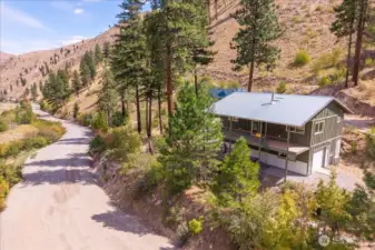 12815 Mills Canyon Road - the unfinished cabin.