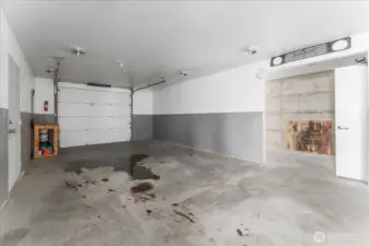 Drive through garage.