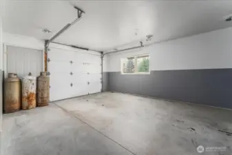 Drive through garage.