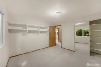 Generously sized secondary bedroom or office space.