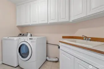 Utility Room with Storage & Sink